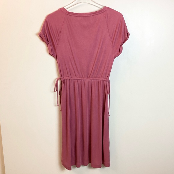 Anthropologie Short Sleeve Ribbed Drawstring Waist Dress by Saturday Sunday - XS - Picture 5 of 8